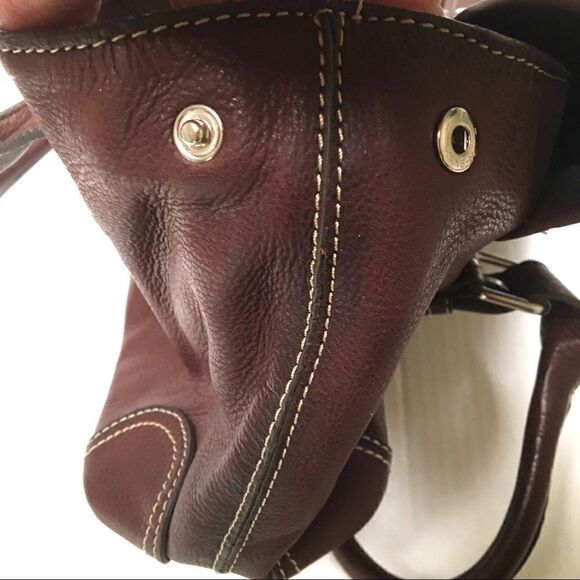 Fossil leather satchel top handle shoulder/handbag - Picture 6 of 9